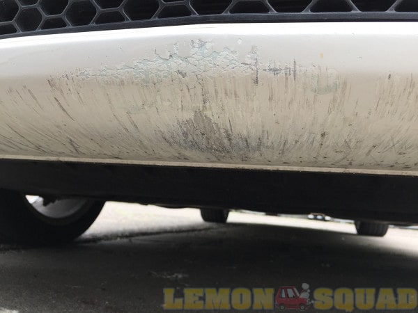 Sample picture showing bumper scrapes